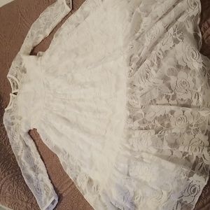 Little girls lace pary dress
